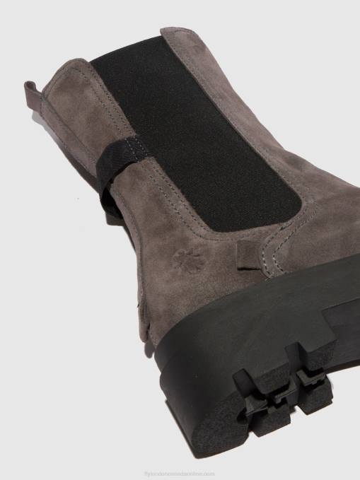 Chelsea Boots JUDY819 Fly London Women SUEDE GREY 0JLR333
