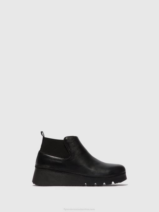 Elasticated Ankle Boots PADA403 Fly London Women BLACK 0JLR8