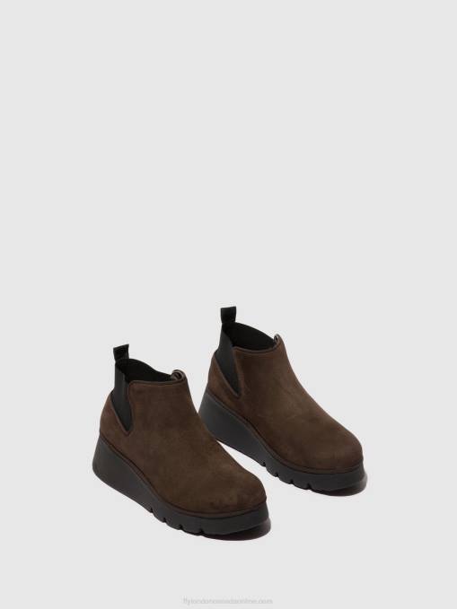 Elasticated Ankle Boots PADA403 Fly London Women DK. TAUPE 0JLR112