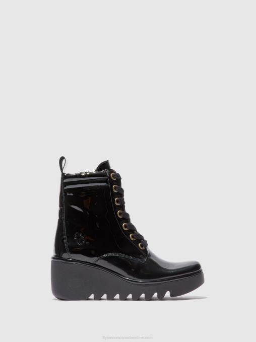 Lace-up Ankle Boots BIAZ329 Fly London Women ATLANTIS BLACK 0JLR210