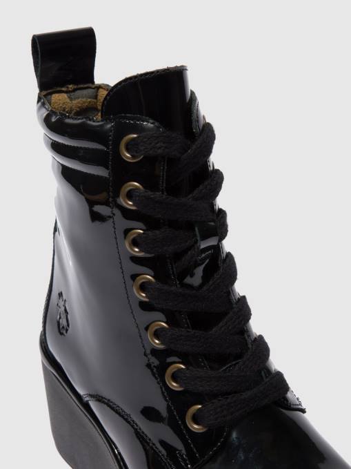 Lace-up Ankle Boots BIAZ329 Fly London Women ATLANTIS BLACK 0JLR210