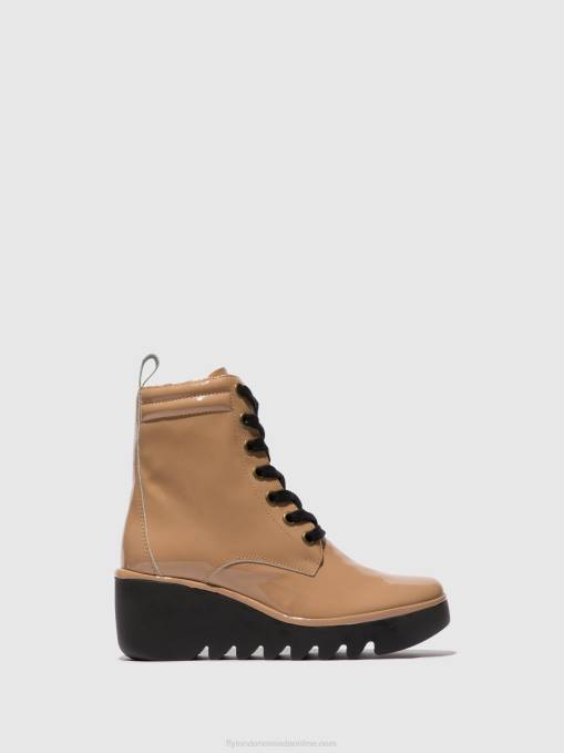 Lace-up Ankle Boots BIAZ329 Fly London Women CAPUCCINO 0JLR109