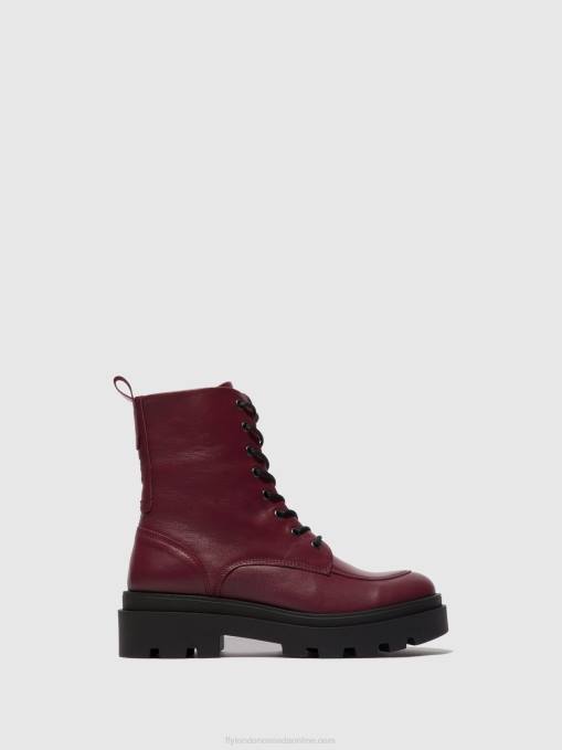 Lace-up Ankle Boots JAYE878 Fly London Women WINE 0JLR97