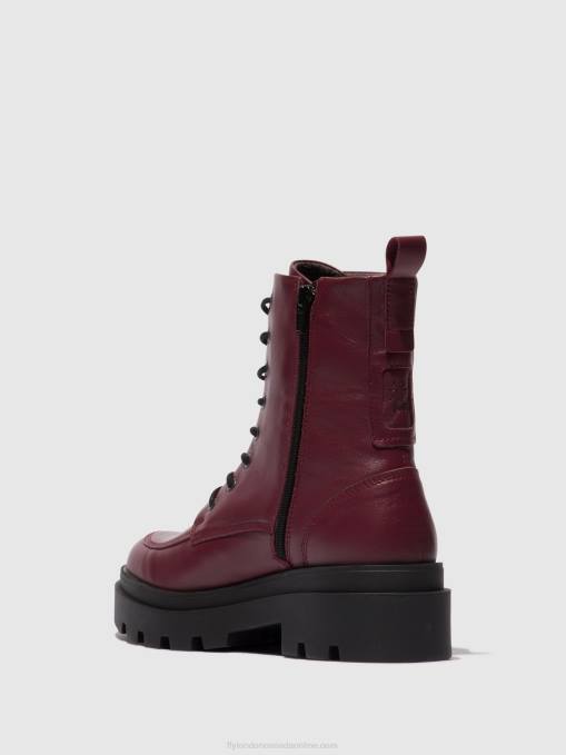 Lace-up Ankle Boots JAYE878 Fly London Women WINE 0JLR97