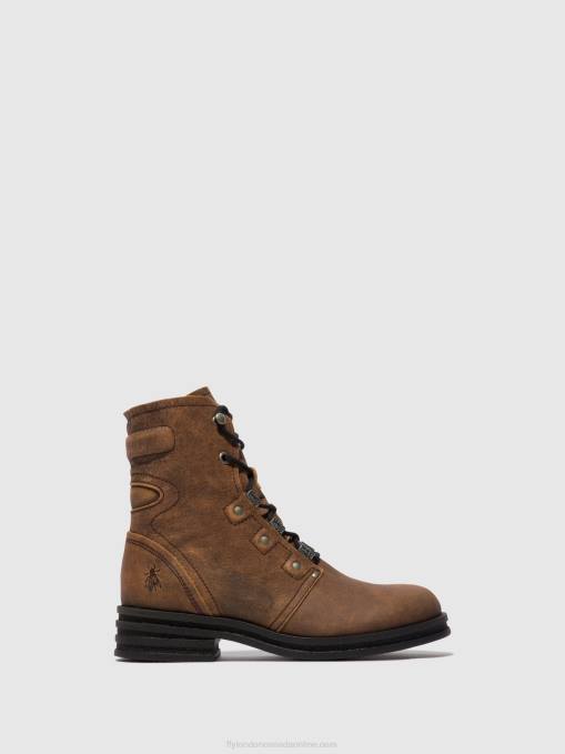 Lace-up Ankle Boots KNOT792 Fly London Women BROWN 0JLR98