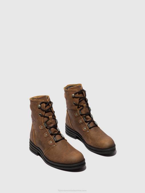 Lace-up Ankle Boots KNOT792 Fly London Women BROWN 0JLR98