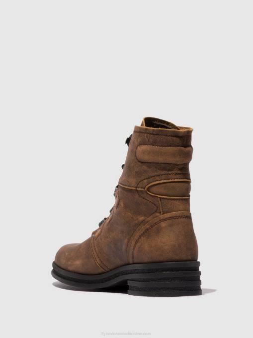 Lace-up Ankle Boots KNOT792 Fly London Women BROWN 0JLR98