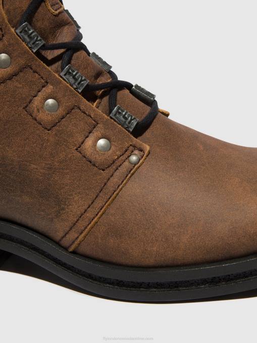 Lace-up Ankle Boots KNOT792 Fly London Women BROWN 0JLR98