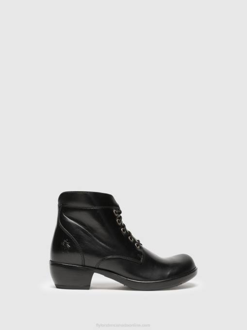 Lace-up Ankle Boots MESU780 Fly London Women BLACK 0JLR268