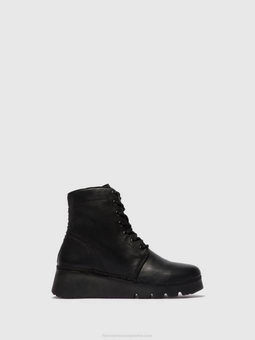 Lace-up Ankle Boots PALL404 Fly London Women BLACK 0JLR11