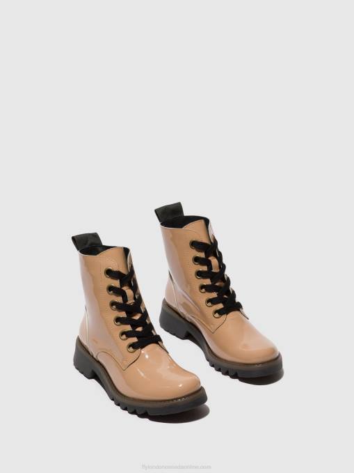 Lace-up Ankle Boots RAGI539 Fly London Women CAPUCCINO (BLACK SOLE) 0JLR95