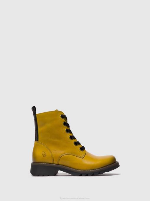 Lace-up Ankle Boots RAGI539 Fly London Women MUSTARD 0JLR96