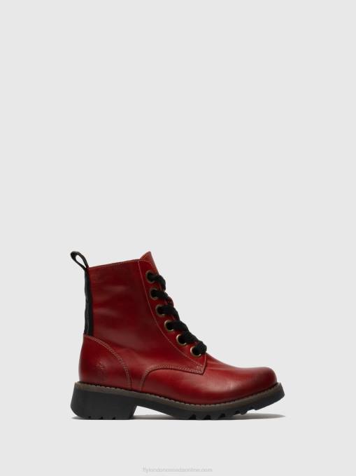 Lace-up Ankle Boots RAGI539 Fly London Women RED 0JLR284
