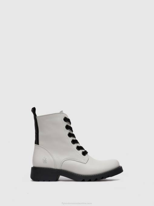 Lace-up Ankle Boots RAGI539 Fly London Women RUG OFFWHITE 0JLR286