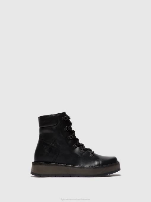Lace-up Ankle Boots ROXY094 Fly London Women BLACK 0JLR87