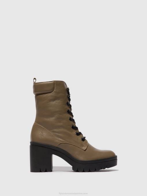 Lace-up Ankle Boots TIEL642 Fly London Women TAUPE 0JLR86