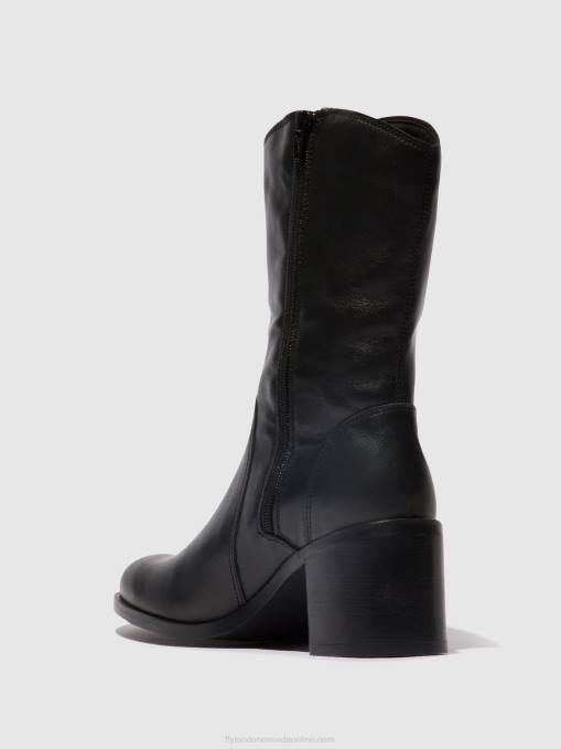 Zip Up Ankle Boots ASTA914 Fly London Women BLACK 0JLR73
