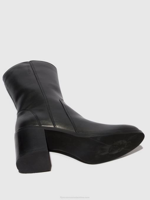 Zip Up Ankle Boots ASTA914 Fly London Women BLACK 0JLR73