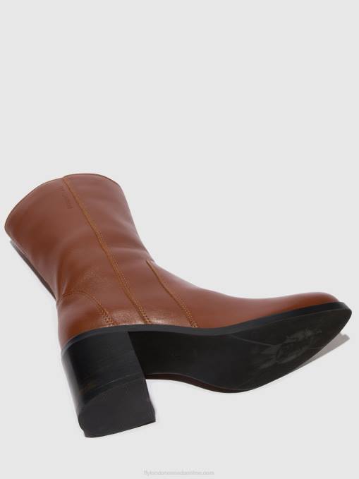 Zip Up Ankle Boots ASTA914 Fly London Women COGNAC 0JLR74