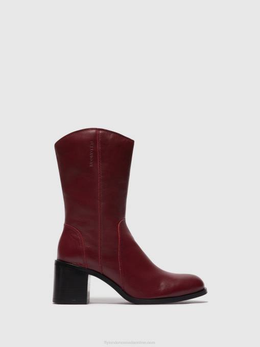 Zip Up Ankle Boots ASTA914 Fly London Women WINE 0JLR75