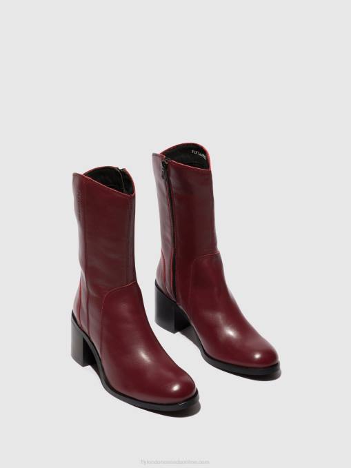 Zip Up Ankle Boots ASTA914 Fly London Women WINE 0JLR75