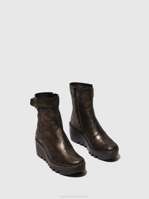 Zip Up Ankle Boots BEPP396 Fly London Women GRAPHITE 0JLR68