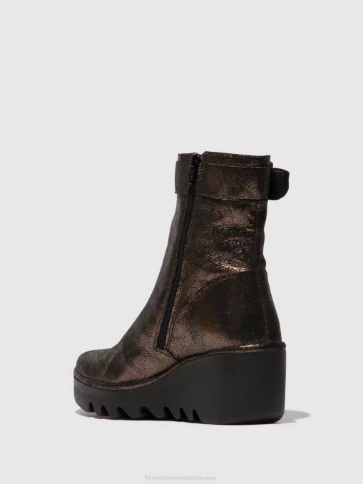 Zip Up Ankle Boots BEPP396 Fly London Women GRAPHITE 0JLR68