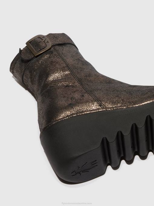 Zip Up Ankle Boots BEPP396 Fly London Women GRAPHITE 0JLR68