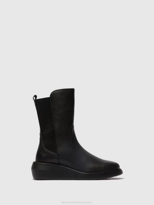 Zip Up Ankle Boots BRIN516 Fly London Women BLACK 0JLR63