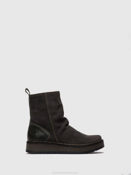 Zip Up Ankle Boots RENO053 Fly London Women OILSUEDE/RUG DIESEL 0JLR249