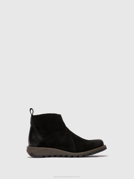 Zip Up Ankle Boots SELY918 Fly London Women BLACK 0JLR45
