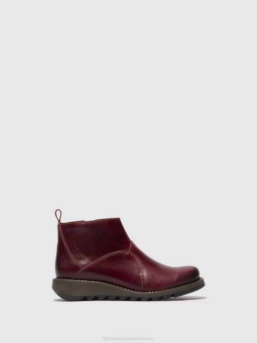 Zip Up Ankle Boots SELY918 Fly London Women PURPLE 0JLR46