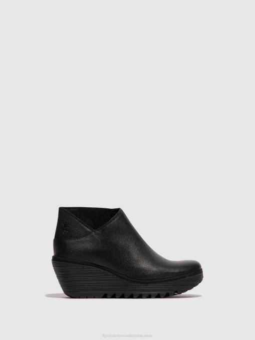 Zip Up Ankle Boots YEGO400 Fly London Women BLACK 0JLR34