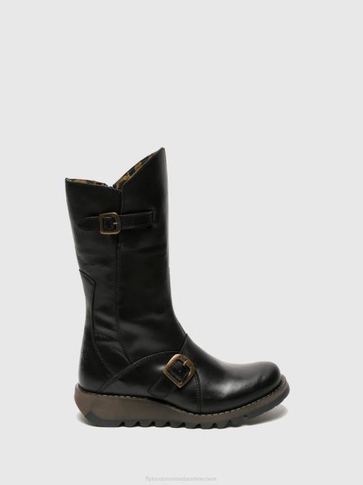 Buckle Boots MES 2 Fly London Women BLACK 0JLR348