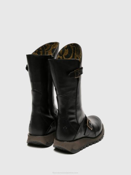 Buckle Boots MES 2 Fly London Women BLACK 0JLR348