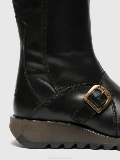 Buckle Boots MES 2 Fly London Women BLACK 0JLR348