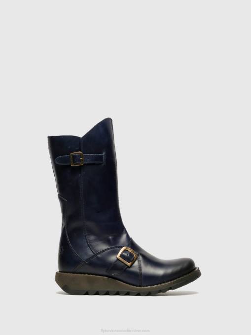 Buckle Boots MES 2 Fly London Women BLUE 0JLR351