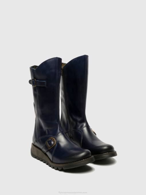 Buckle Boots MES 2 Fly London Women BLUE 0JLR351