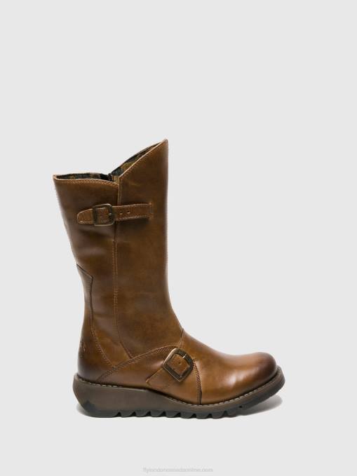 Buckle Boots MES 2 Fly London Women CAMEL 0JLR346