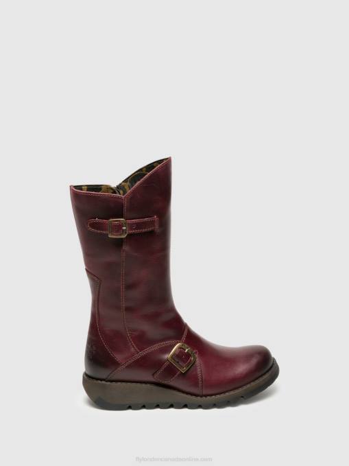 Buckle Boots MES 2 Fly London Women PURPLE 0JLR349