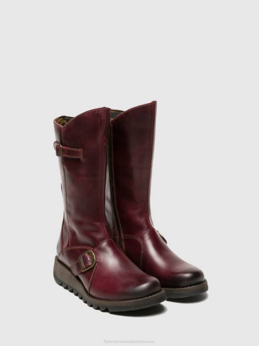 Buckle Boots MES 2 Fly London Women PURPLE 0JLR349