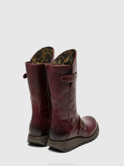 Buckle Boots MES 2 Fly London Women PURPLE 0JLR349
