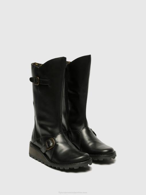 Buckle Boots MES Fly London Women BLACK 0JLR344
