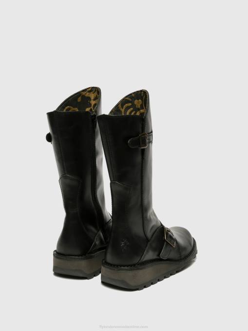Buckle Boots MES Fly London Women BLACK 0JLR344
