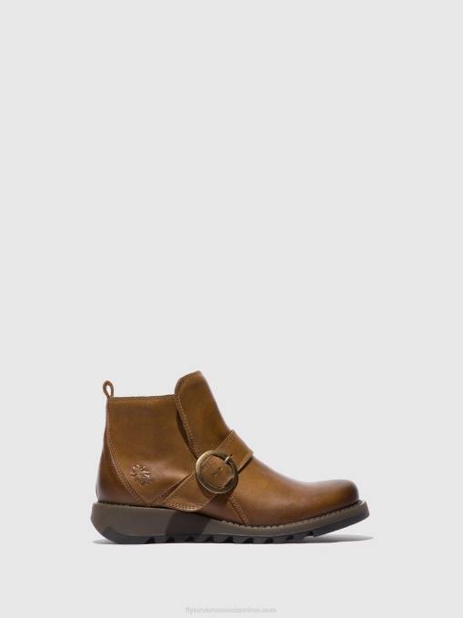 Buckle Boots SIAS812 Fly London Women RUG CAMEL 0JLR335