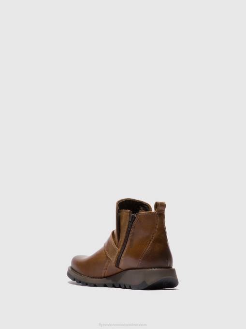 Buckle Boots SIAS812 Fly London Women RUG CAMEL 0JLR335