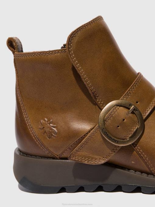 Buckle Boots SIAS812 Fly London Women RUG CAMEL 0JLR335