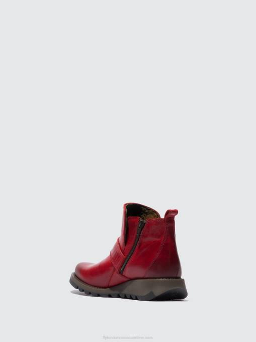 Buckle Boots SIAS812 Fly London Women RUG RED 0JLR336
