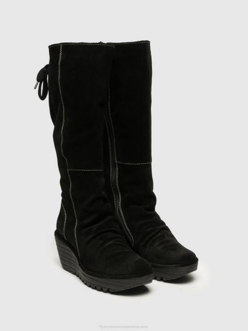 Knee-High Boots YUST Fly London Women BLACK 0JLR354