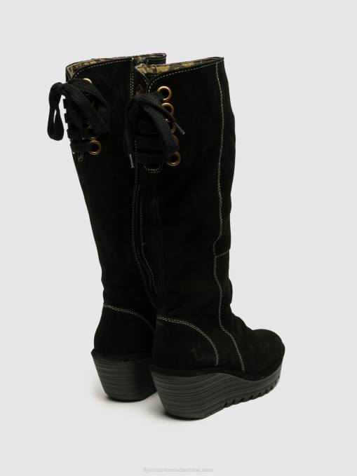 Knee-High Boots YUST Fly London Women BLACK 0JLR354